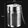 thumbnail image 2 of Coladores de té para té suelto, infusores de acero inoxidable con forma de bola, malla microperforada, té de hojas sueltas, hierbas, especias y condimentos, 2 of 8