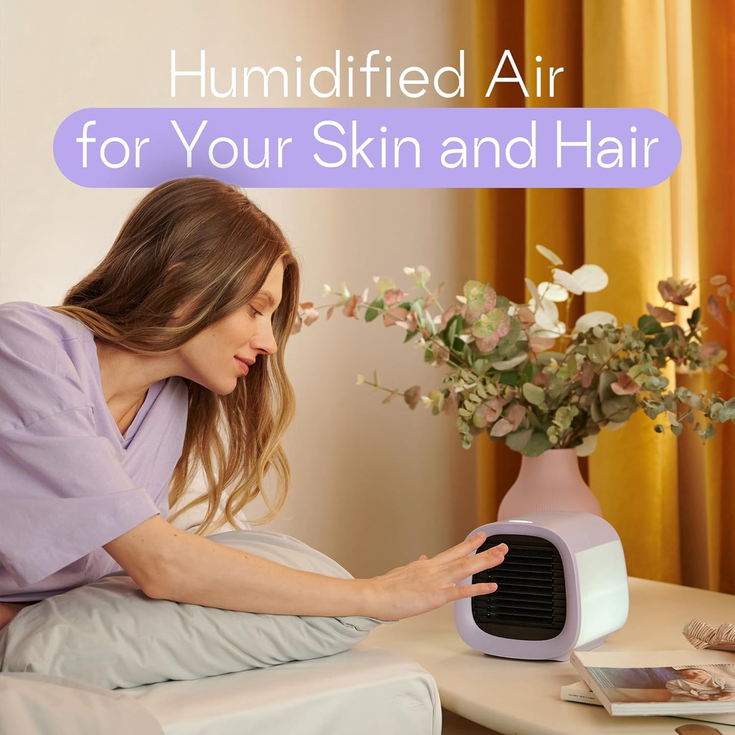 Evapolar Portable Air Conditioners - Small Personal AC Unit - Evaporative Air Cooler for Desk & Camping - Swamp Cooler - Evachill, Lavender