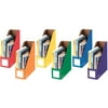 Bankers Box Magazine File, 4 Inches, Assorted Primary and Secondary Colors, Pack of 6