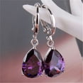 thumbnail image 2 of Apmemiss Clearance Ladies Fashion Colorful Diamond Water Drop Earrings Jewelry, 2 of 2