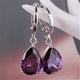 thumbnail image 2 of Pendientes para mujer, regalos para mujer, moda para damas, pendientes de gota de agua con diamantes de colores, joyería para damas., 2 of 2