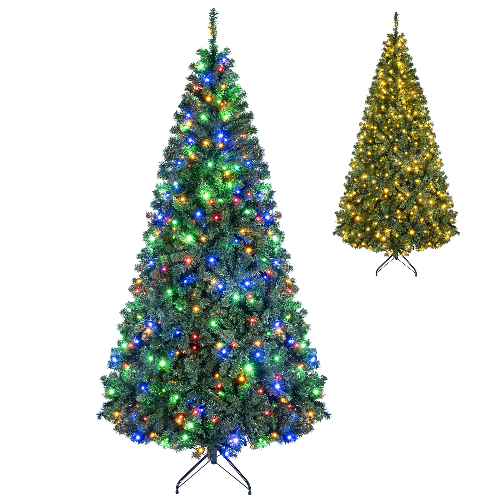 Costway 4Ft Pre-Lit Artificial Christmas Tree Hinged 100 LED Lights