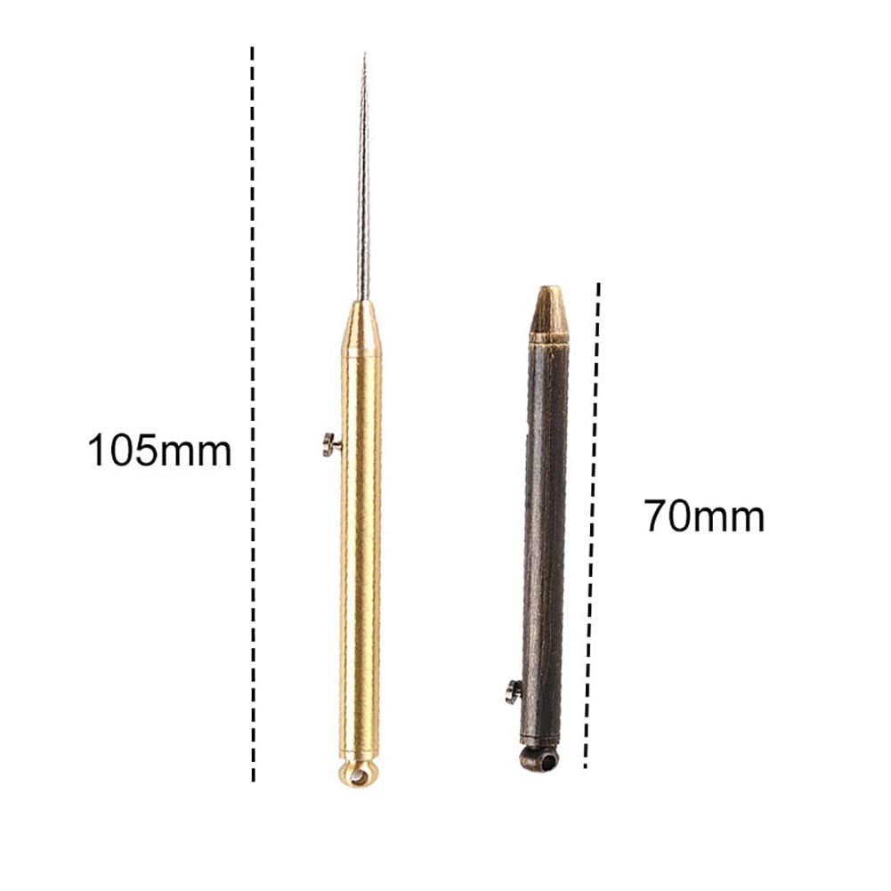 Portable Metal Rust-proof Spring Retractable Push-Pull Toothpick Fruit Fork S1