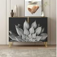 thumbnail image 2 of PixonSign Sideboard and Buffet Cabinet, 2 Doors Wood Storage Cabinet Console Table with Duotone Desert Succulent Cactus for Kitchen, Bedroom, Dinning, Foyer, Office - 35" L x 18" W x 29" H, 2 of 5