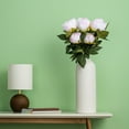 thumbnail image 6 of Vickerman 23" Artificial Cream and Pink Peony Bush., 6 of 7