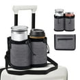 thumbnail image 1 of Portavasos para maletas con manos libres, ajustable para diferentes tamaños de tazas de café, accesorios universales para equipaje, 1 of 5