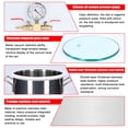 thumbnail image 2 of yeacher Premium Stainless Steel Vacuum Defoaming Chamber with Tempered Glass Lid for AB Glue, Epoxy Resin, and Silicone Applications, 2-Gallon Capacity, 0.8mm Wall Thickness, High-Sealing Design, 2 of 6