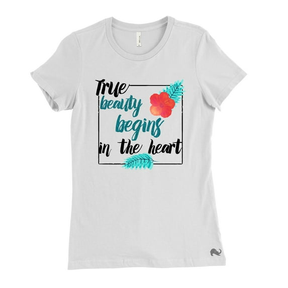 NanyCraft's True Beauty Begins in the Heart Ladies Shirt