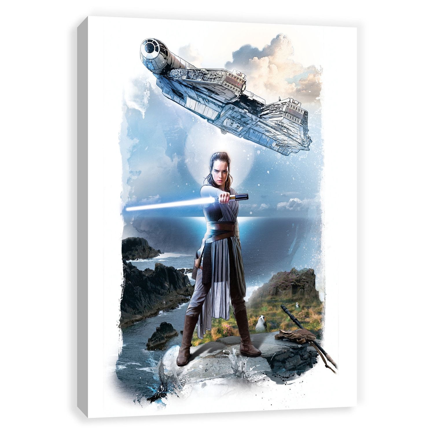 Artissimo Designs Battle Rey avec toile imprimée Falcon - 6.5W x 8.5H x .5D