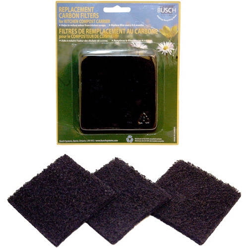 Eco Kitchen Compost Pail Replacement Filters, 3-Pack by Exaco