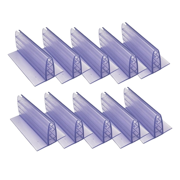 10x Soporte de protección contra estornudos Etiquetas de alimentos Números de mesa Etiquetas de precios Soporte de señal transparente Titulares de 75 cm x 4 cm x 32 cm