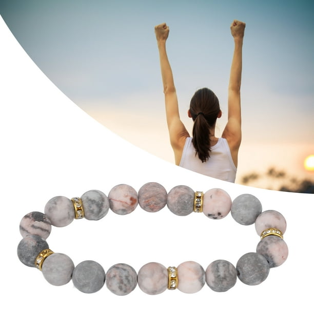 Anxiety Bracelet, Fashionable Frosted Healing Stone Bracelet For Meditation