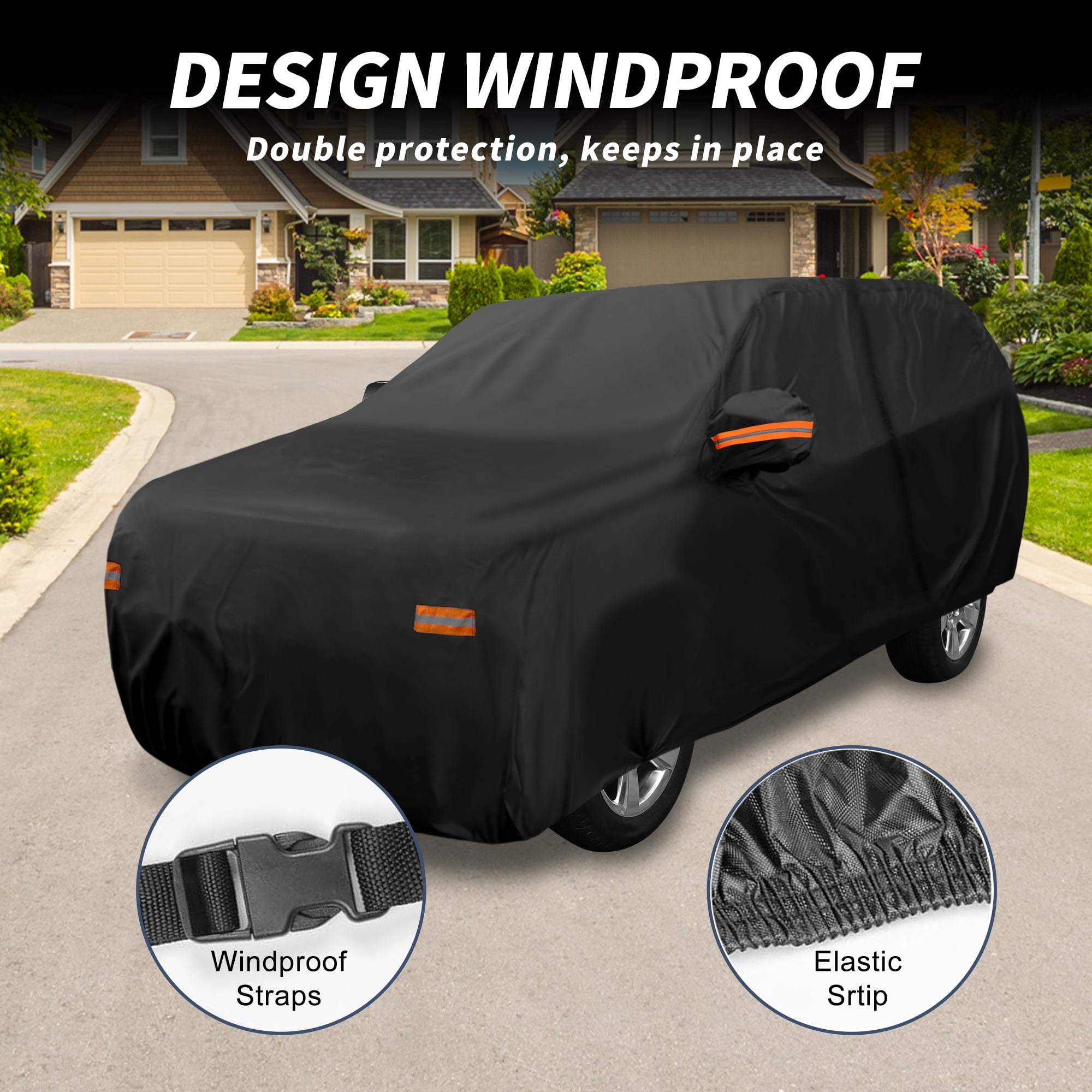 Unique Bargains Aluminum Car Cover for Toyota Grand Highlander 200.79"x76.77"x59.06"