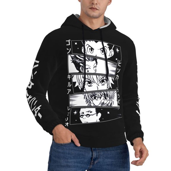 Unisex Hunter X Hunte Pullover Hoodies 3D Print Novelty Sweatshirts Hoodie with Pocket for Men Women