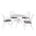 thumbnail image 1 of Homestyles Capri Ensemble de Salle à Manger Extérieur 5 Pcs en Aluminium Blanc, 1 of 9