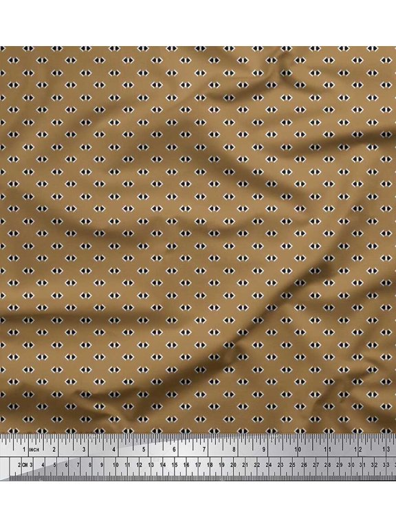 Satin Silk Fabric Two Sided Arrow Shirting Print Fabric by Yard 42 Inch Wide