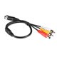 thumbnail image 4 of Kuymtek Enchufe hembra de cabeza de aviación 4P a cable adaptador de extensión macho DC macho 2RCA Kuymtek Componentes de la computadora, 4 of 6