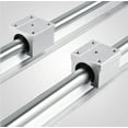 thumbnail image 4 of Techtongda SBR12 1500mm Aluminum Cylindrical Slide Rail Shaft Rod with 4 Bearing Block, 4 of 15