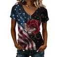 thumbnail image 3 of 250 Years 1776-2026 250th T-Shirt for Celebrate 250th Anniversary of America Patriotic Veteran Tee 250 Merchandise Short-Sleeved Top for Woman, 3 of 6