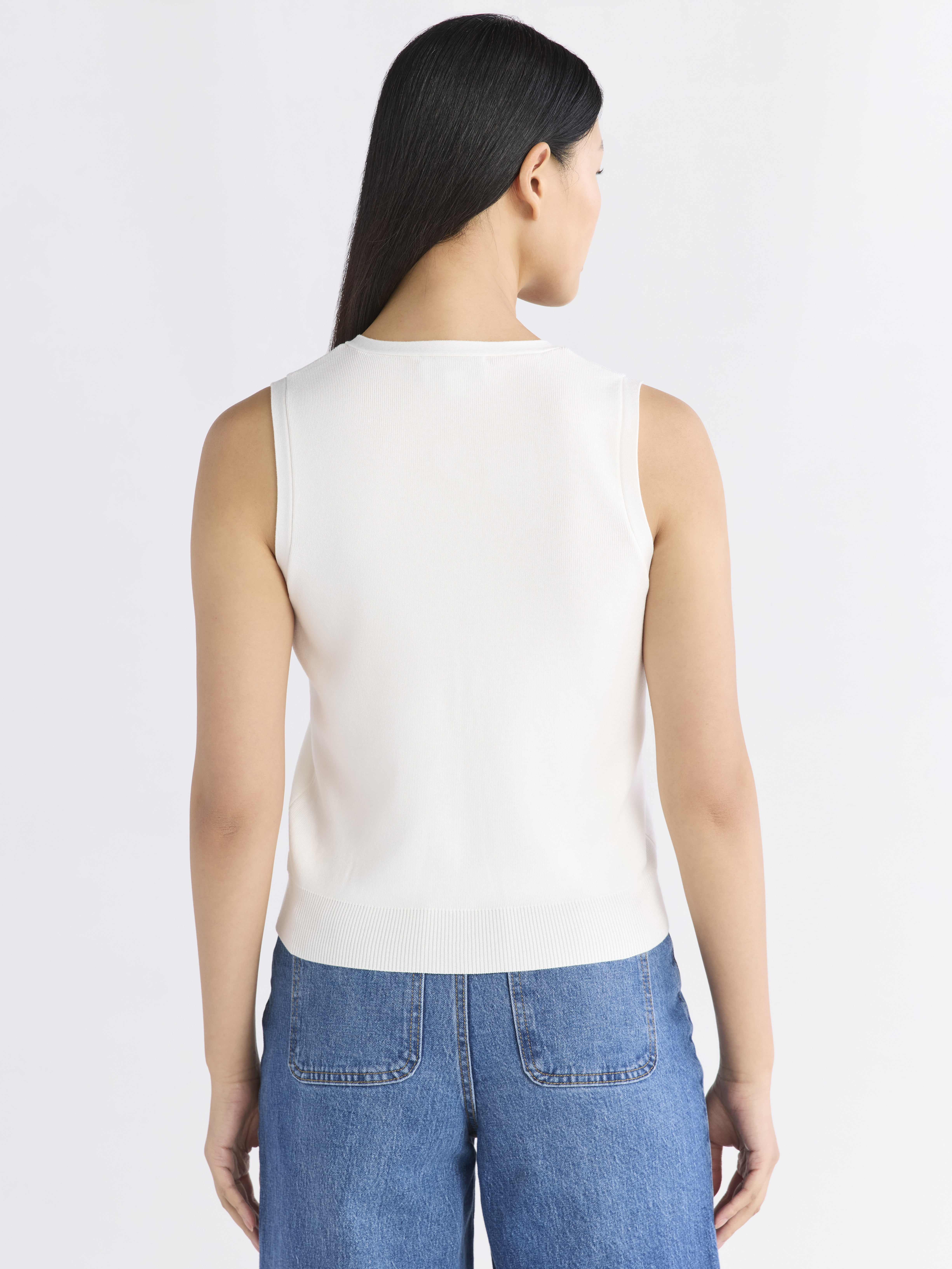 Free Assembly Women's Button Front Sweater Vest, Sizes XS-XXL