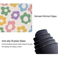 thumbnail image 3 of Large Gaming Mouse Pad with Stitched Edges, Colorful Groovy Flowers Desk Mat Extended Keyboard Pad, Non-Slip Rubber Base Desk Pad for Keyboard and Mouse, 31.5X11.8 inch, 3 of 6