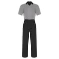 thumbnail image 3 of iiniim Adult Dementia Clothing Alzheimers Adaptive Anti-Strip Jumpsuit with Zipper at Back and Leg for Elderly Men Grey L, 3 of 7