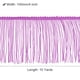 thumbnail image 2 of 10 Yardas 4 Fleco Cadena Borde Adorno Borla Costura Encaje Adorno Flecos Poliéster Cinta para Manualidades Costura Ropa, Morado, 2 of 6