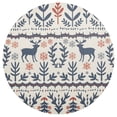thumbnail image 3 of Ryvnso Vintage Deer Exotic Pattern Round Plate Mats Dining Table Placemat Set of 4 for Holiday Decoration, 3 of 7
