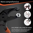 thumbnail image 2 of Heavy-Duty Snap Fastener Pliers Adjustable Tool Pliers with Three Dies for Leather Snap and Sewing, 2 of 5