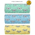 thumbnail image 6 of [3 PACK], JAVOedge Koala Patterns Long Oval Hard Eyeglass Magnetic Enclosure Case, With Microfiber Cleaning Cloth, 6 of 7