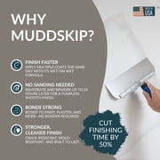 MuddSkip Smooth Drywall Additive Powder, 2lbs bag | Level 5+ Finish, No Sanding Required, Same-Day Wet-on-Wet Coats | Made in USA
