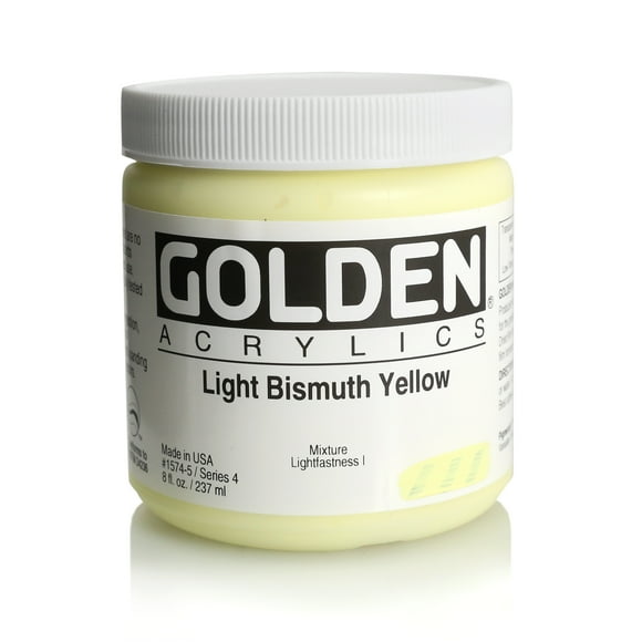 Golden� Acrylique Corporel Lourd, 8 Oz., Jaune Bismuth Clair