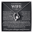 thumbnail image 2 of Wife Necklace Gift from Husband, Forever Love Heart Necklace, Perfect gift for Valentines day, Anniversary, Birthday, 2 of 9