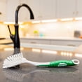 thumbnail image 2 of Libman Household All Purpose Kitchen Scrub Brush Polypropylene Handle Green White Width 2.5 in., 2 of 5