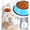 thumbnail image 5 of Podinor Cuencos De Acero Inoxidable Para Perros, Comida Y Agua, Antideslizantes, Apilables, Platos Para Cachorros Para Perros Pequeños, Medianos Y Grandes (Paquete De 2), 5 of 5