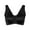 Black, variant on LLYWEY Bras for Women Front Closure Racerback Bras Women Ladies Longline Bra Style-1005 Women Back-Smoothing Bra Feature Adult Female Plus Size Sports Bras Black 40B