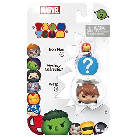 Marvel 3-Pack: Wasp/Hidden/Iron-Man Toy Figure, Now you can collect, stack and display a mash-up of all your favorite Disney characters in a.., By Tsum