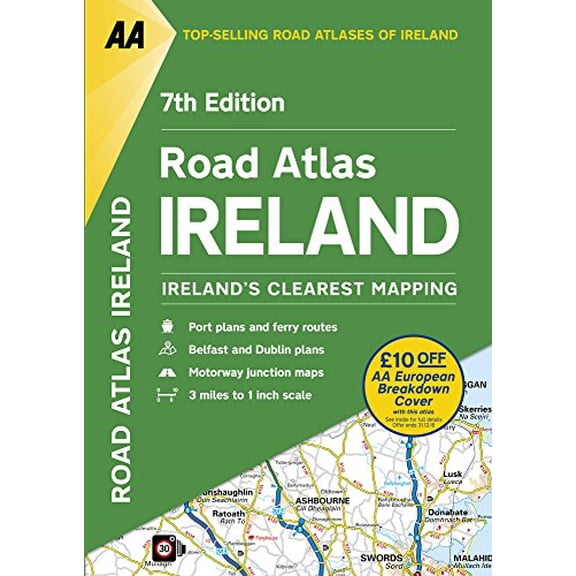 Pre-Owned Road Atlas Ireland (Paperback) 0749578432 9780749578435