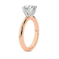 thumbnail image 3 of IGI Certified 3 Carat Radiant Shape Lab Grown Diamond Engagement Ring | 14K Rose Gold | Cordelia Knife Edge Solitaire Diamond Ring | FG-VS1-VS2 Quality Friendly Diamonds, 3 of 5