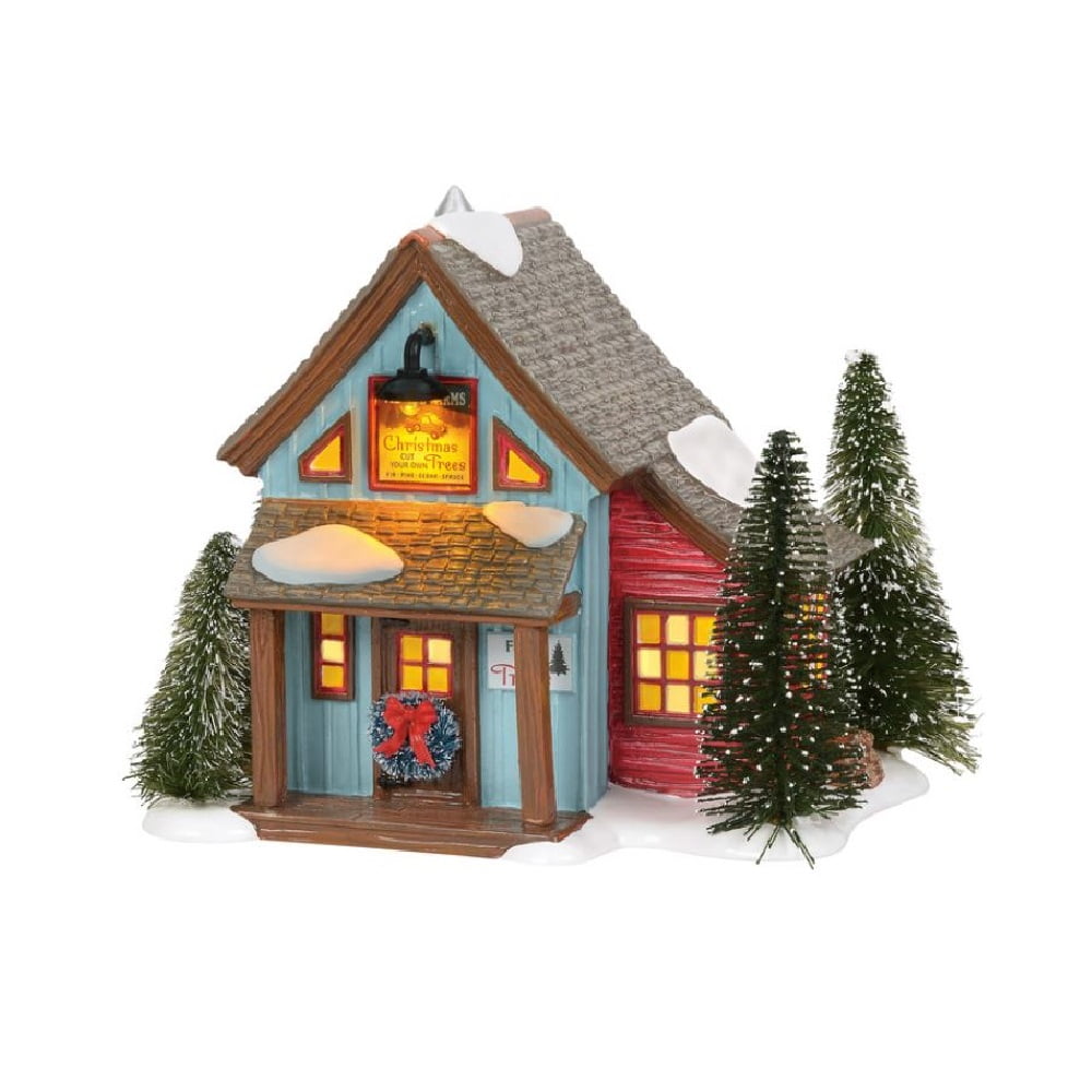 Department 56 Original Snow Village Farms Tree Lot Building 6003137 New