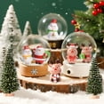 thumbnail image 4 of Christmas Miniature Scene Decor Set - 10pcs Festive Figurines & Trees for Holiday Displays, 4 of 7