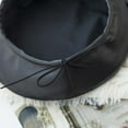 thumbnail image 7 of Windfall PU Leather Beret Hat for Women Girls Lady, French Style Artist Painter Cap, 7 of 7