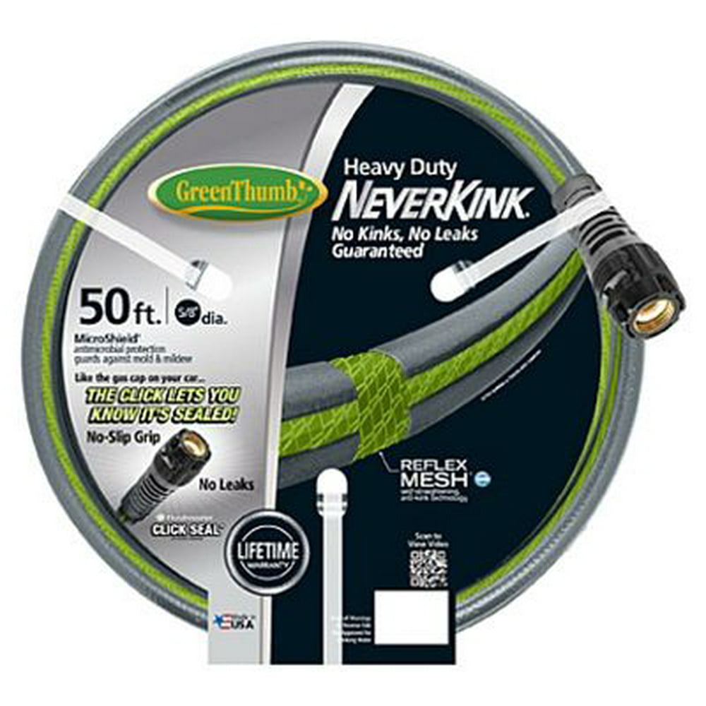 TeknorApex 861950 Neverkink Garden Hose, HeavyDuty, 5/8In. x 50Ft.