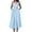 Blue, variant on Summer Dresses for Women 2025, Women Solid Color Elegant And Sexy Strapless-neck Strap Dress(Beige,L)