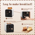 thumbnail image 3 of SEEDEEM Toaster 2 Slice with Touch Screen, Faster Heating Speed, 7 Shade Setting, 6 Bread Type, 1.5&rdquo;Wide Slots Toaster, Removable Crumb Tray, 1, 3 of 8