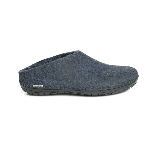 Glerups Unisex BR-10-02 Felt Slippers With Rubber Sole 46 M