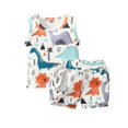 thumbnail image 2 of Bravoy Toddler Baby Boys Summer Clothes Outfits 3 6 12 18 24 Months 2T 3T Dinosaur Print Crew Neck Sleeveless Tank Tops and Elastic Waist Shorts 2Pcs Suit, 2 of 10