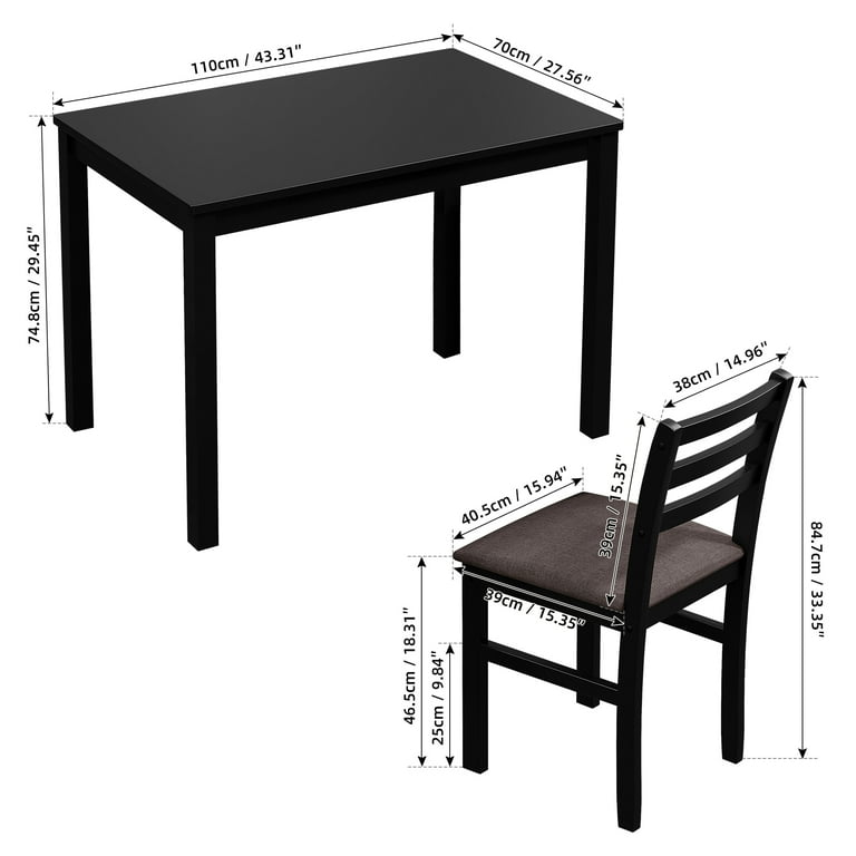 70cm dining best sale table and chairs