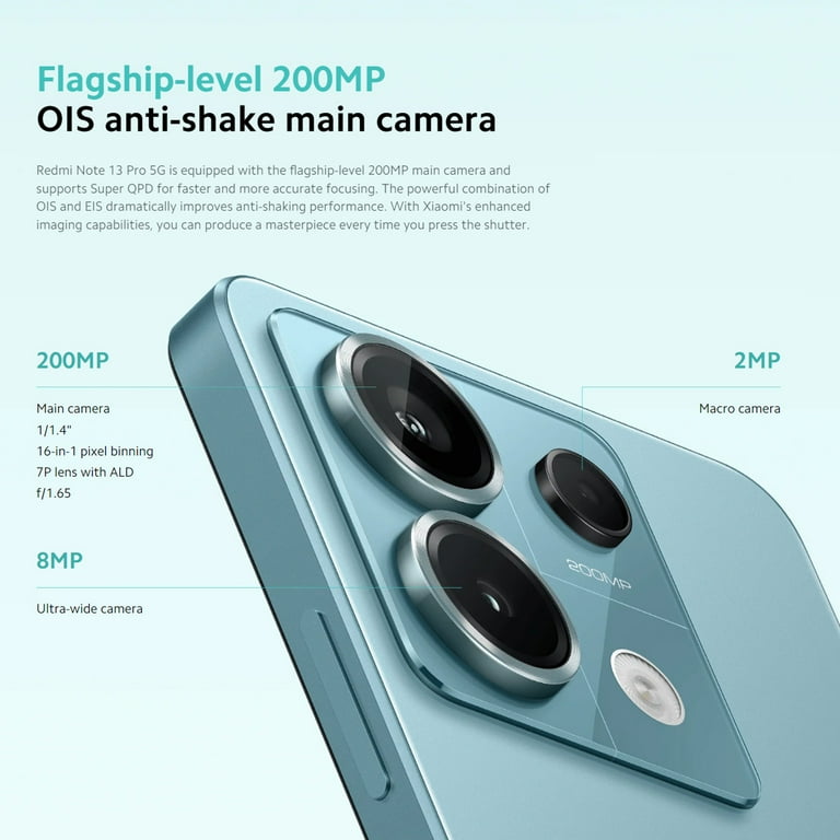 Xiaomi Redmi Note 13 PRO 5G+4G LTE 512GB, 12GB, 6.67