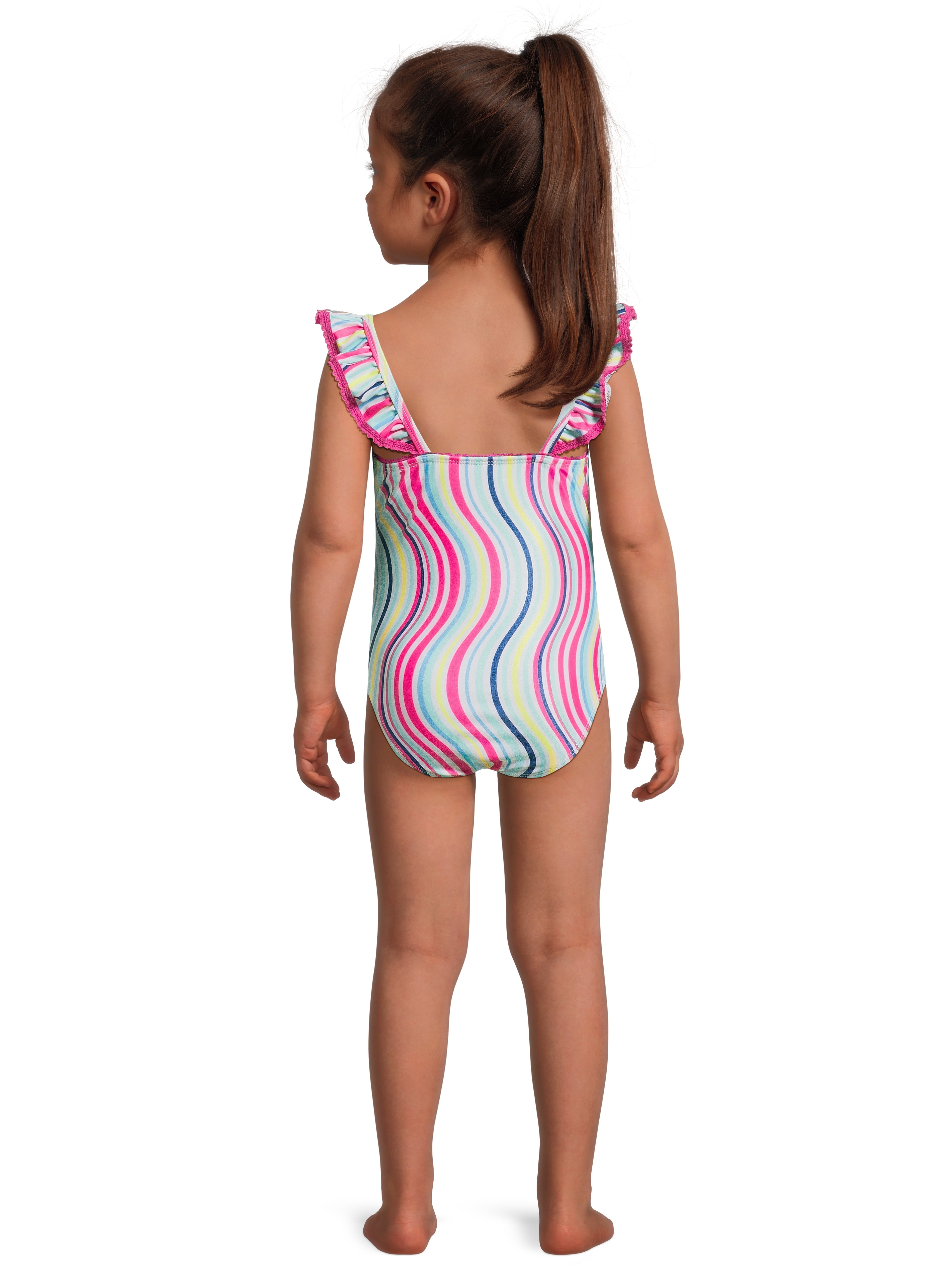Wonder Nation Toddler Girl One Piece Swimsuit Sizes 12M 5T Walmart